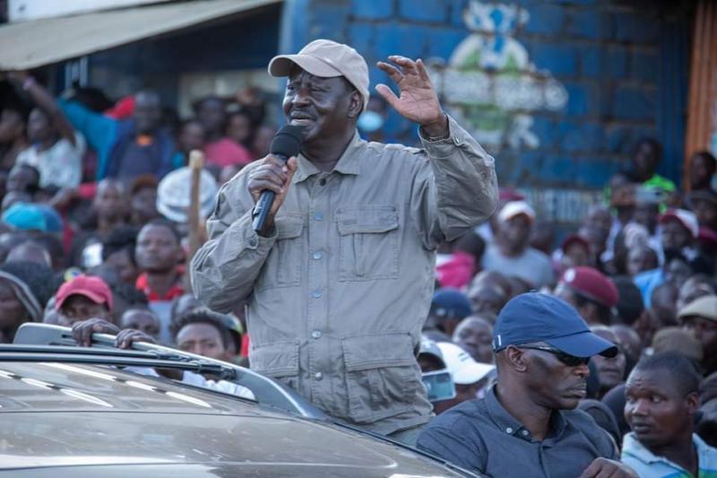 File image of Azimio leader Raila Odinga